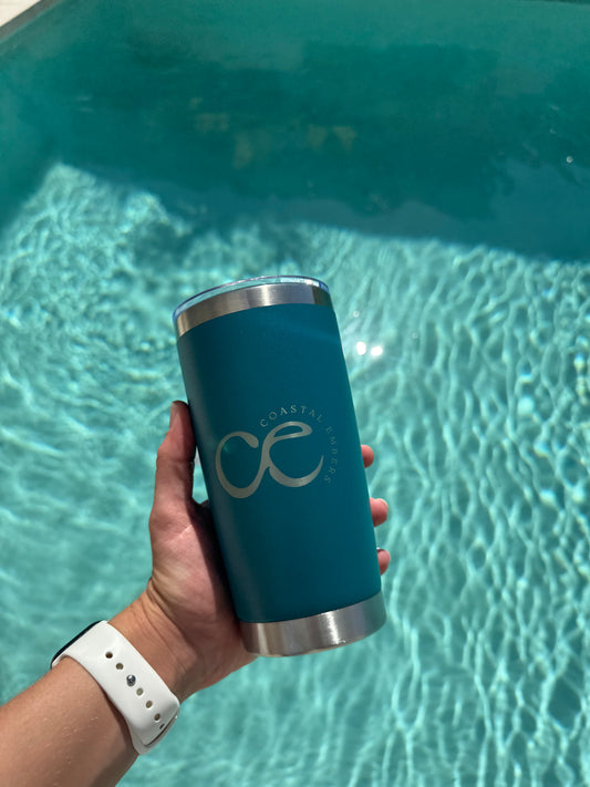 Teal Whale Shark Insulated Travel Mug