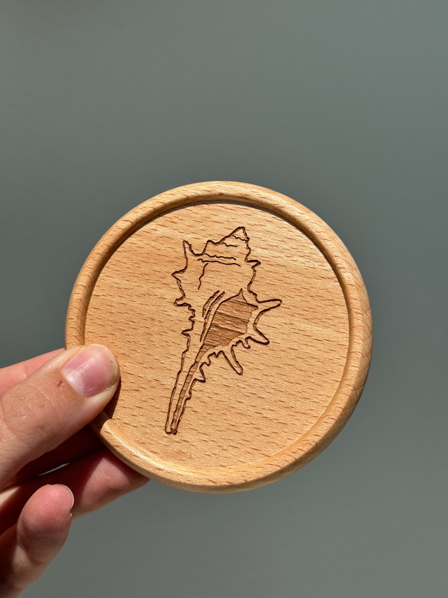 Wooden Engraved Coastal Coasters