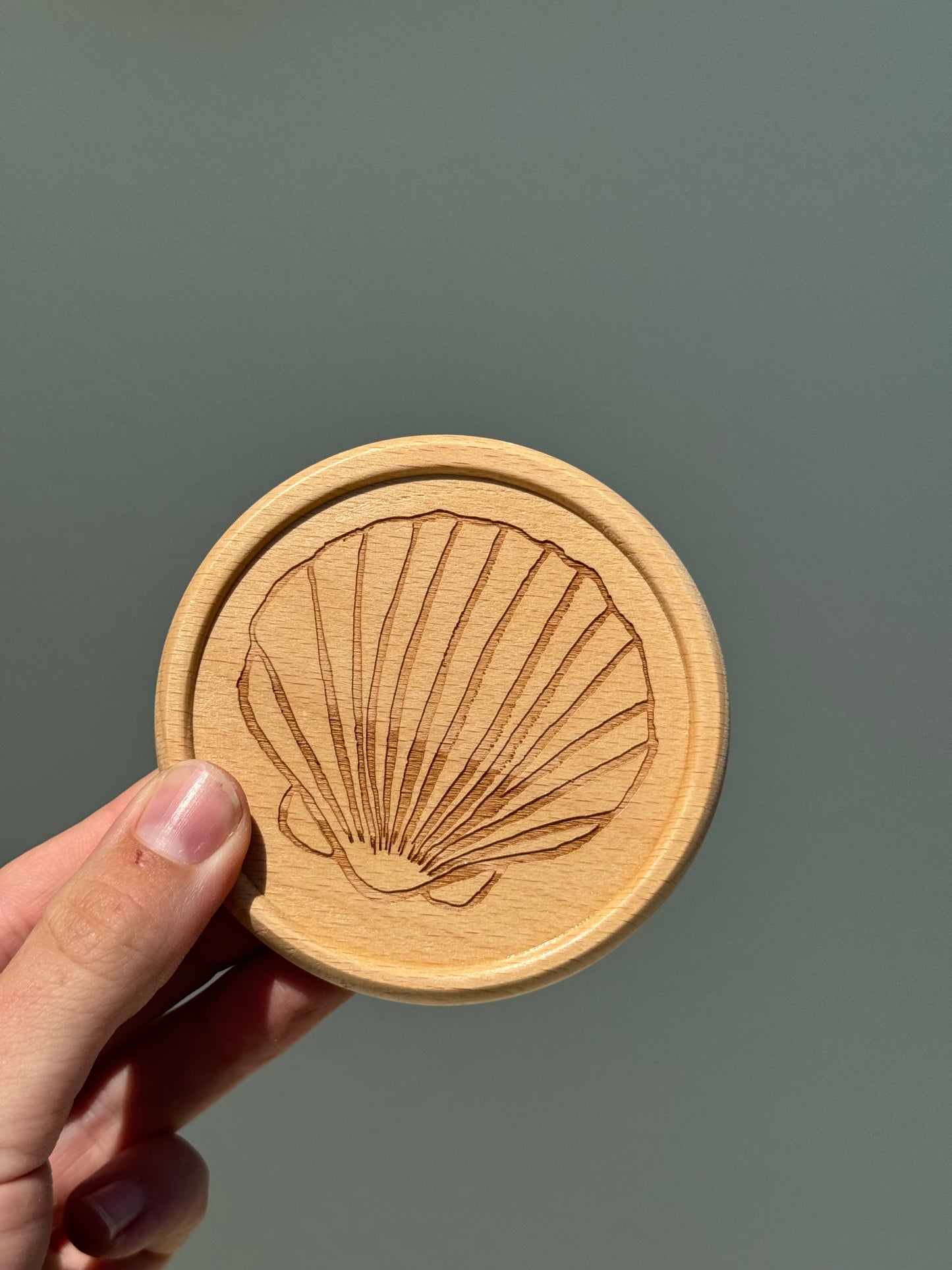 Wooden Engraved Coastal Coasters
