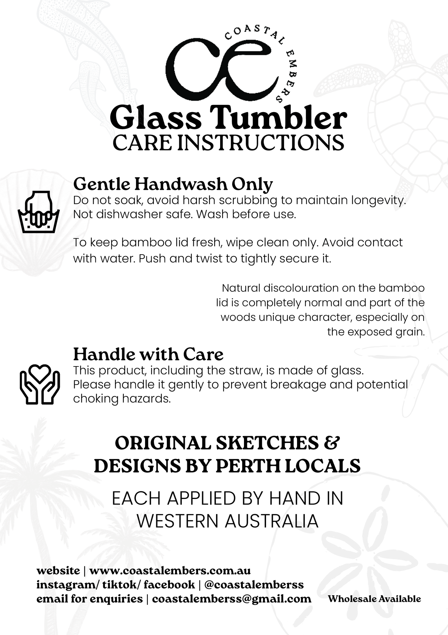 Whale Shark Glass Tumbler