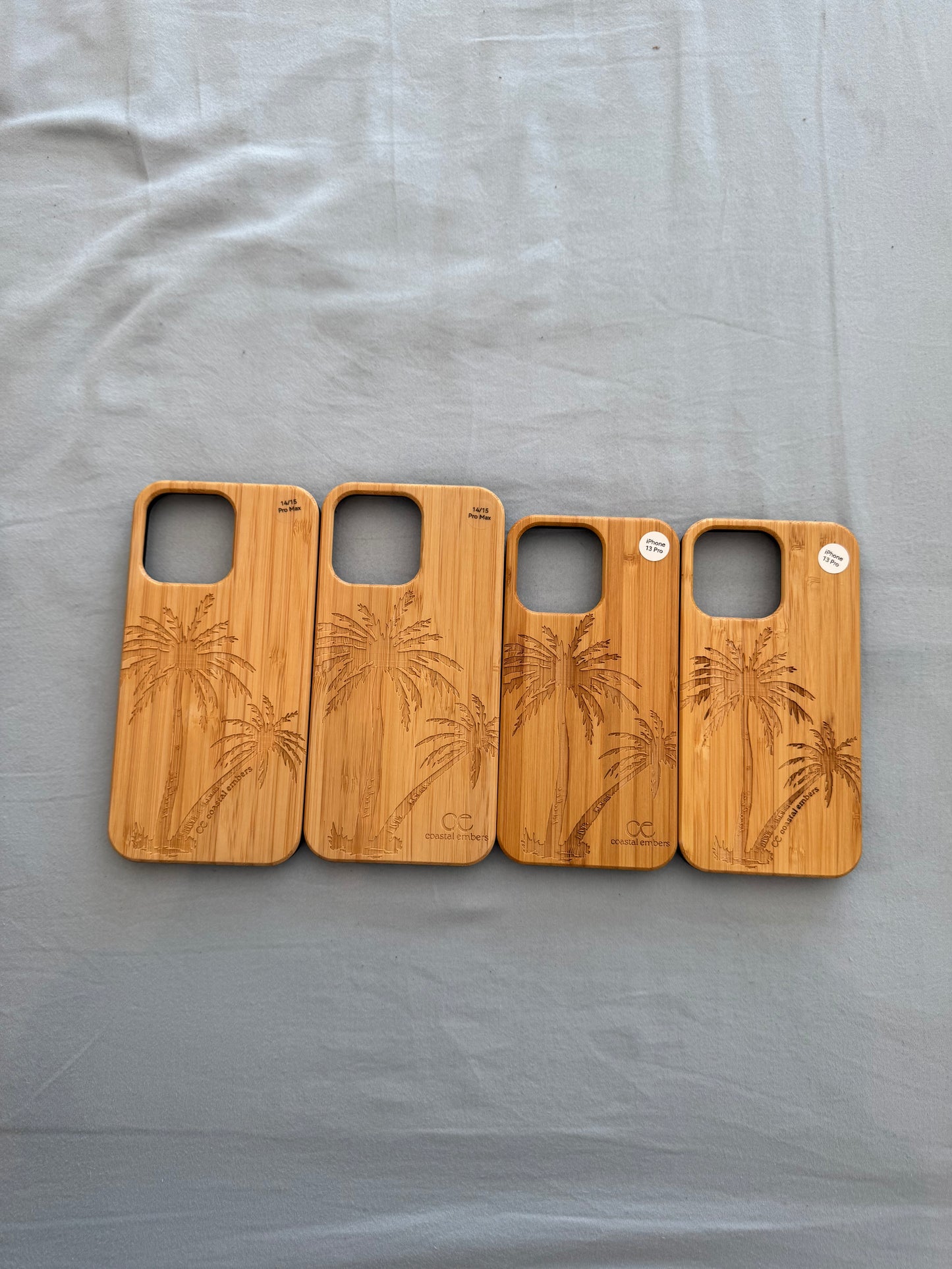 Coastal Palm Tree Wood Phone Case
