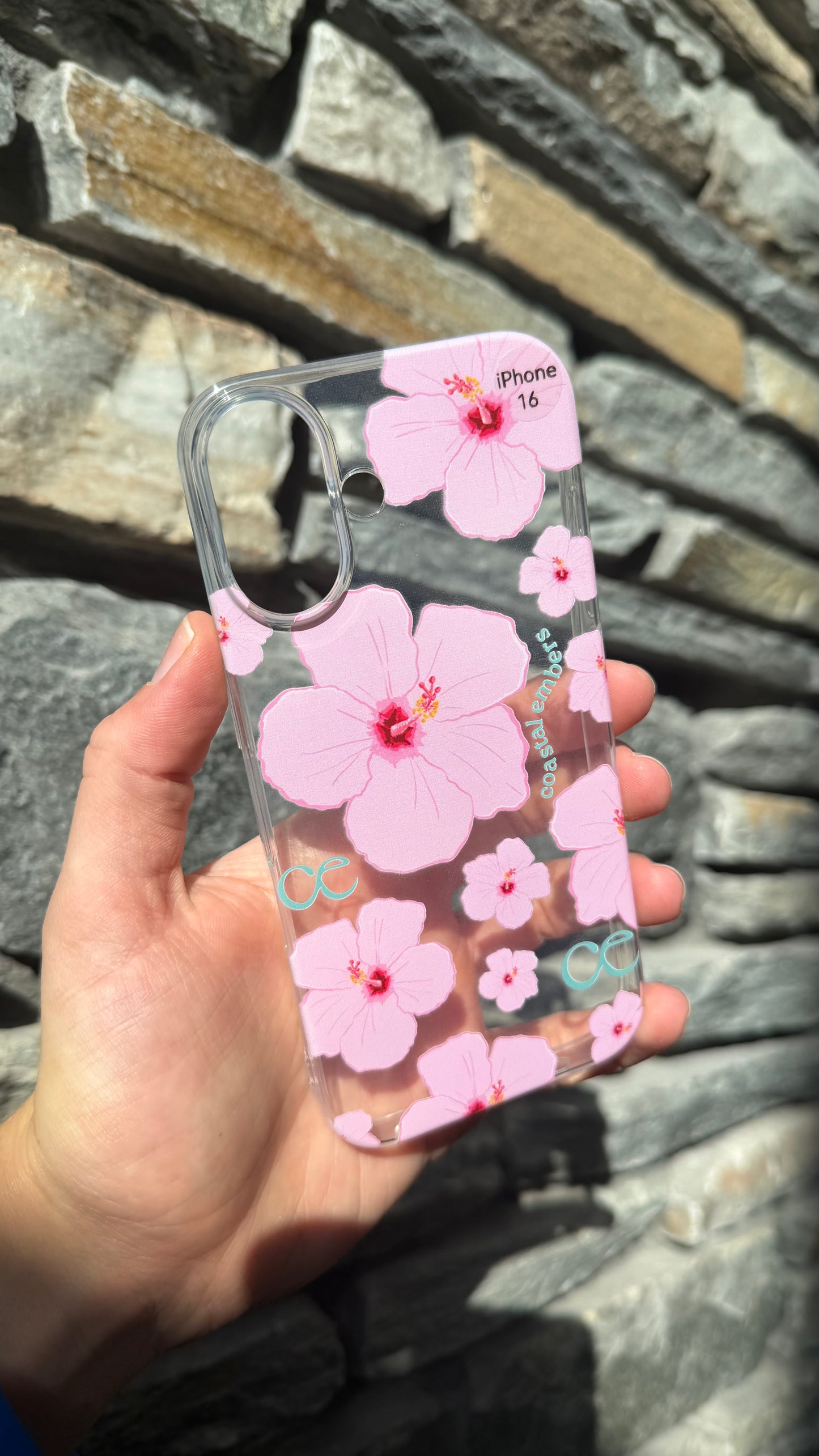 Pink OG Hibiscus iPhone 16 Case