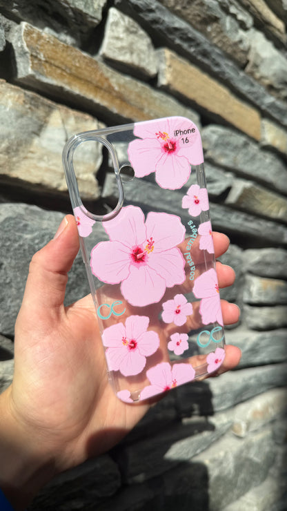Pink OG Hibiscus iPhone 16 Case