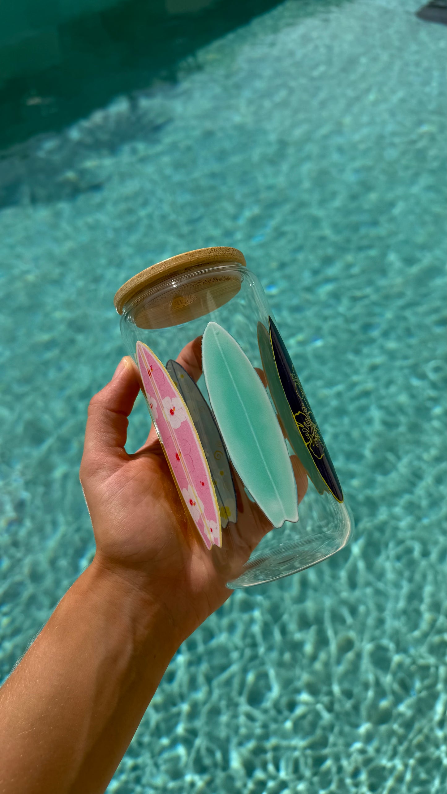 Surfboard Glass Tumbler