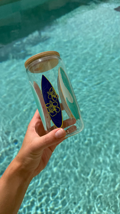 Surfboard Glass Tumbler