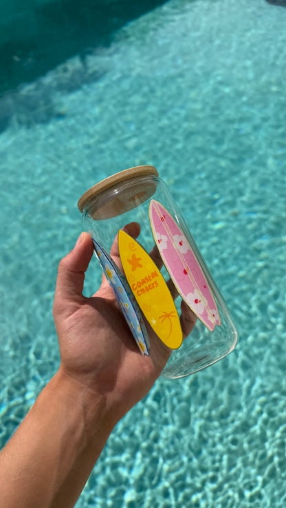 Surfboard Glass Tumbler