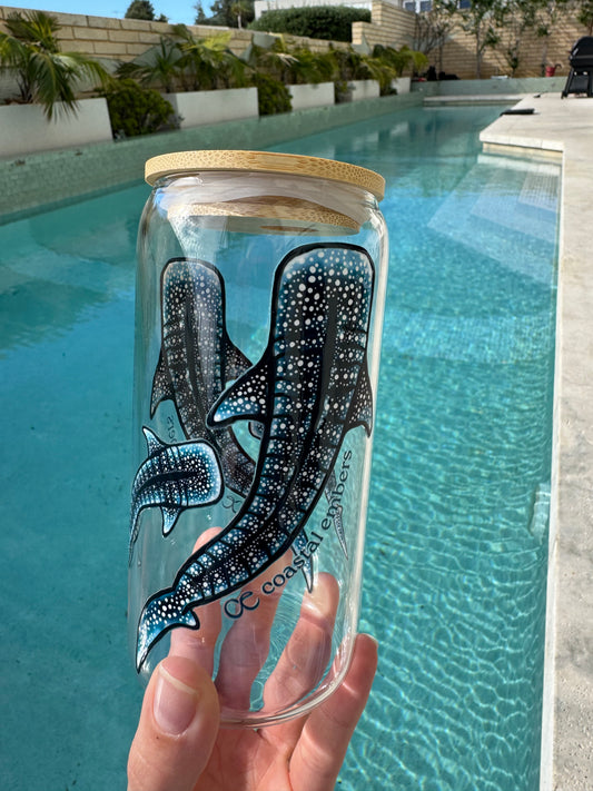 Whale Shark Glass Tumbler