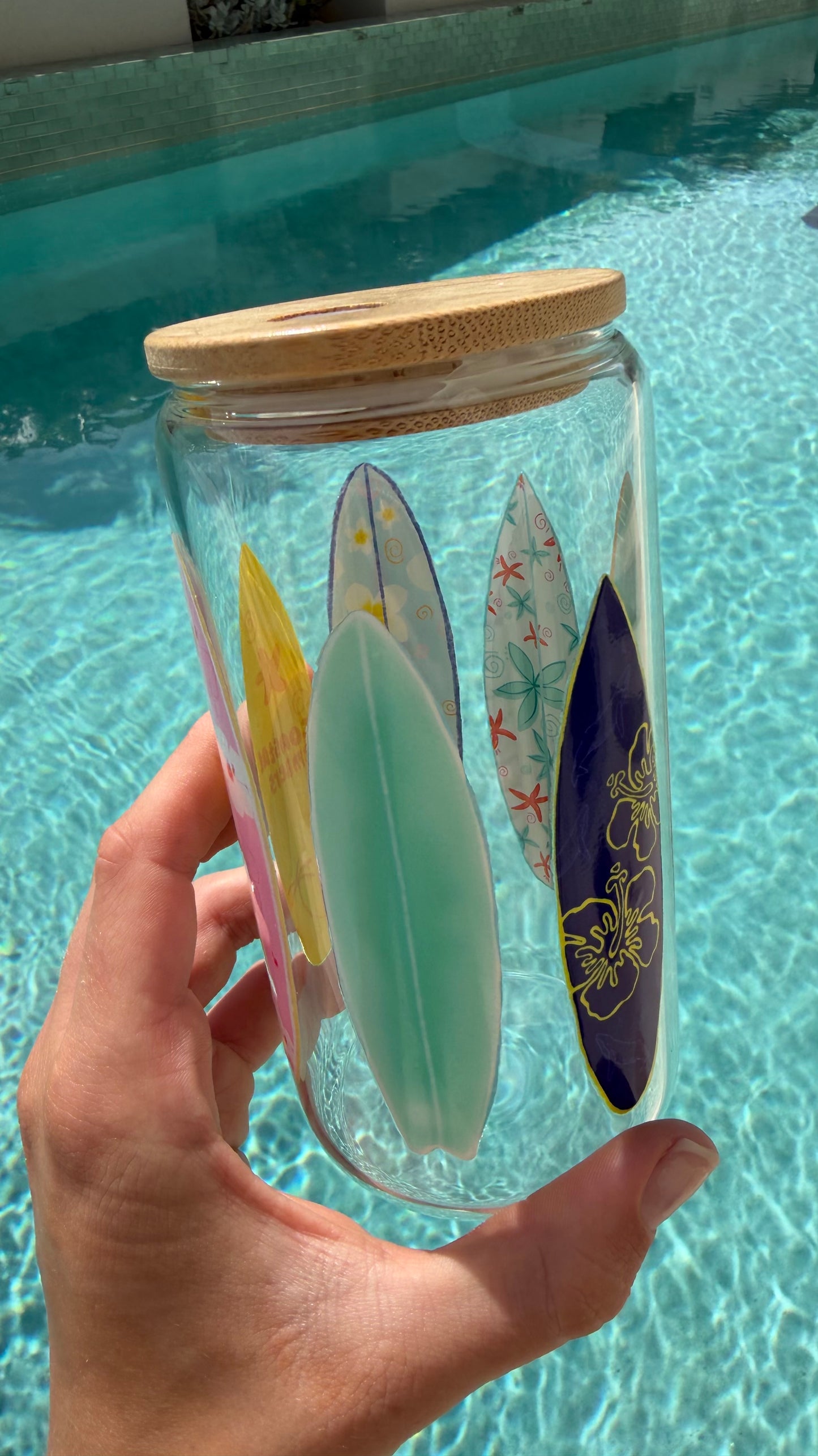 Surfboard Glass Tumbler