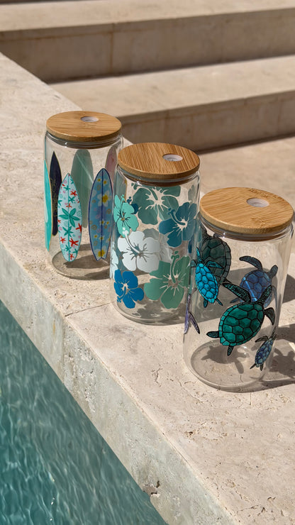 Surfboard Glass Tumbler