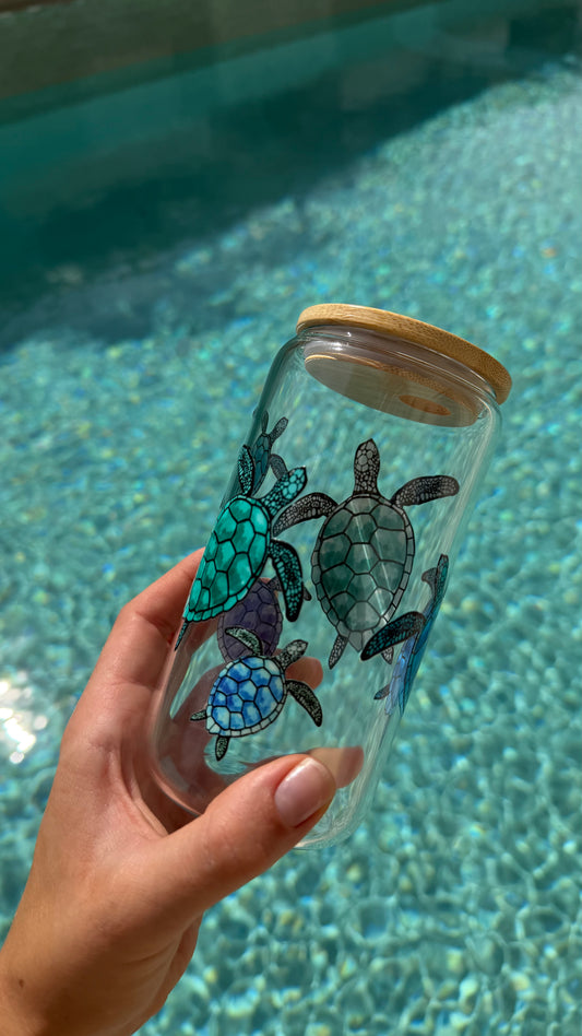 Turtle Glass Tumbler
