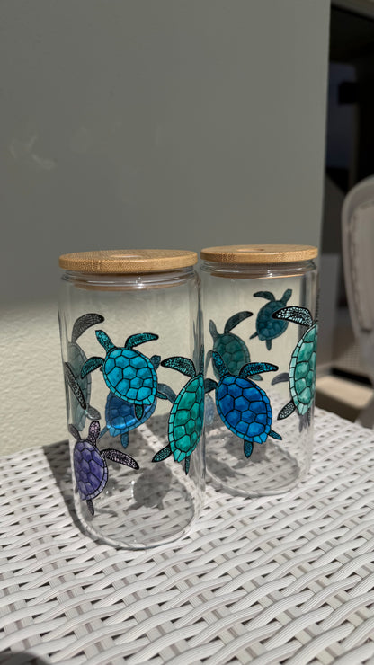 Turtle Glass Tumbler