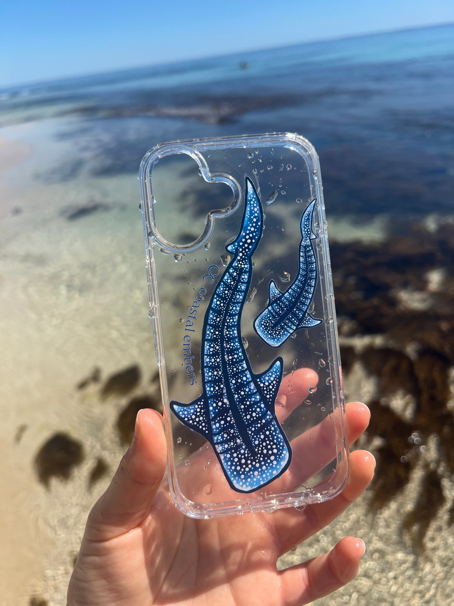 Clear Whale Shark Phone Case