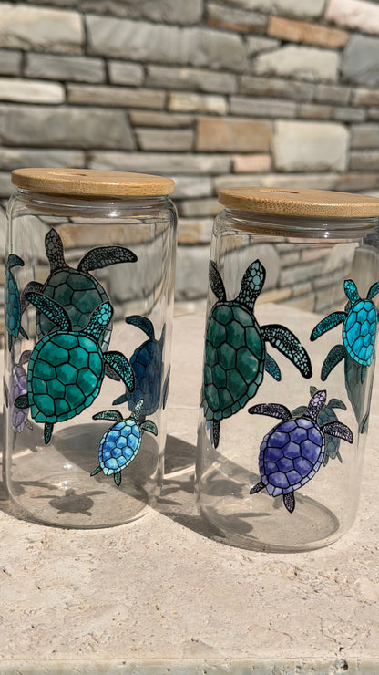 Turtle Glass Tumbler