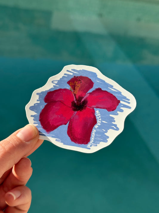 Hibiscus Sketch Sticker