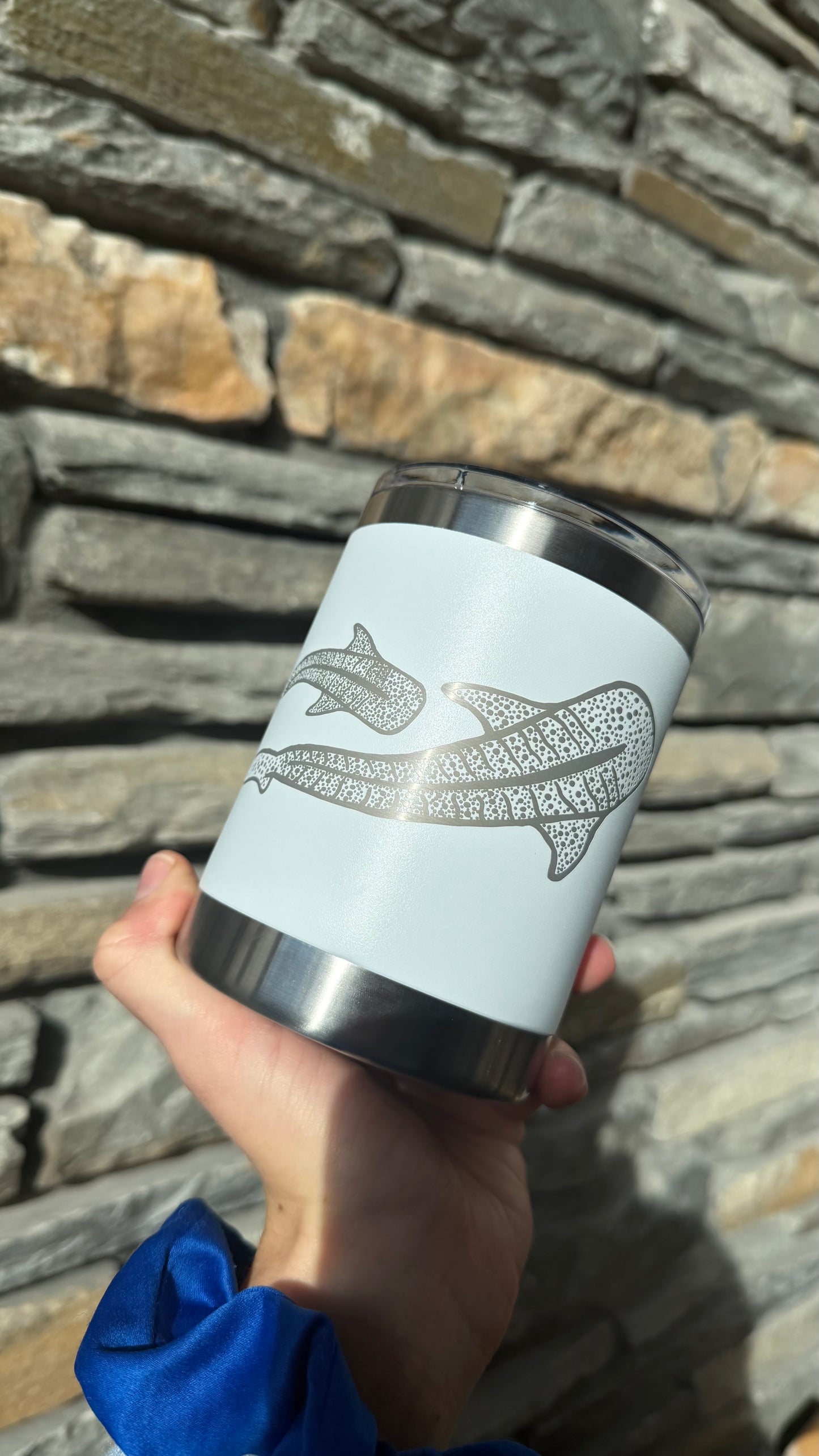 White Whale Shark 295ml Insulated Mug with Magnetic Lid