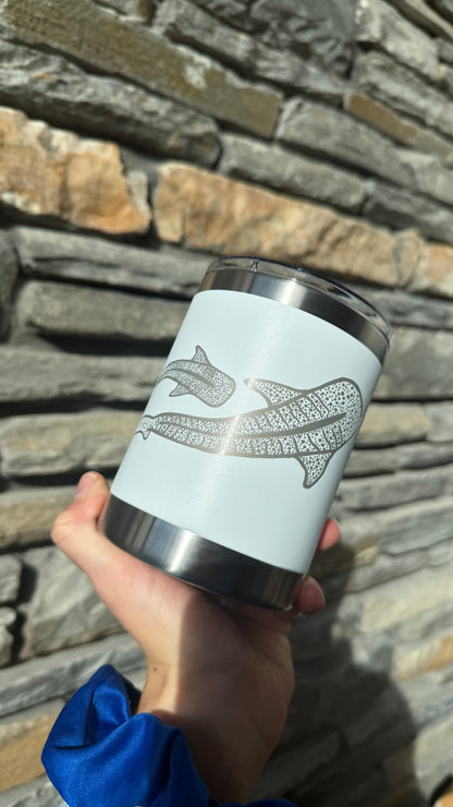 White Whale Shark 295ml Insulated Mug with Magnetic Lid