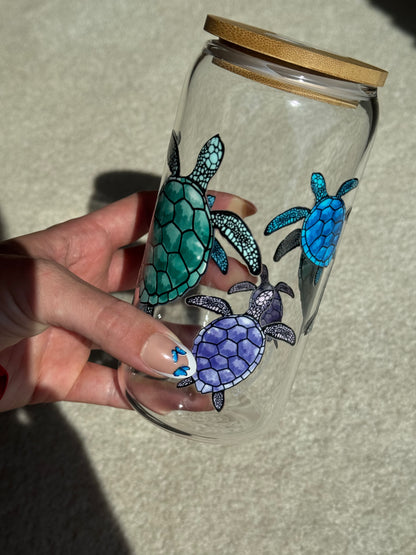 Turtle Glass Tumbler