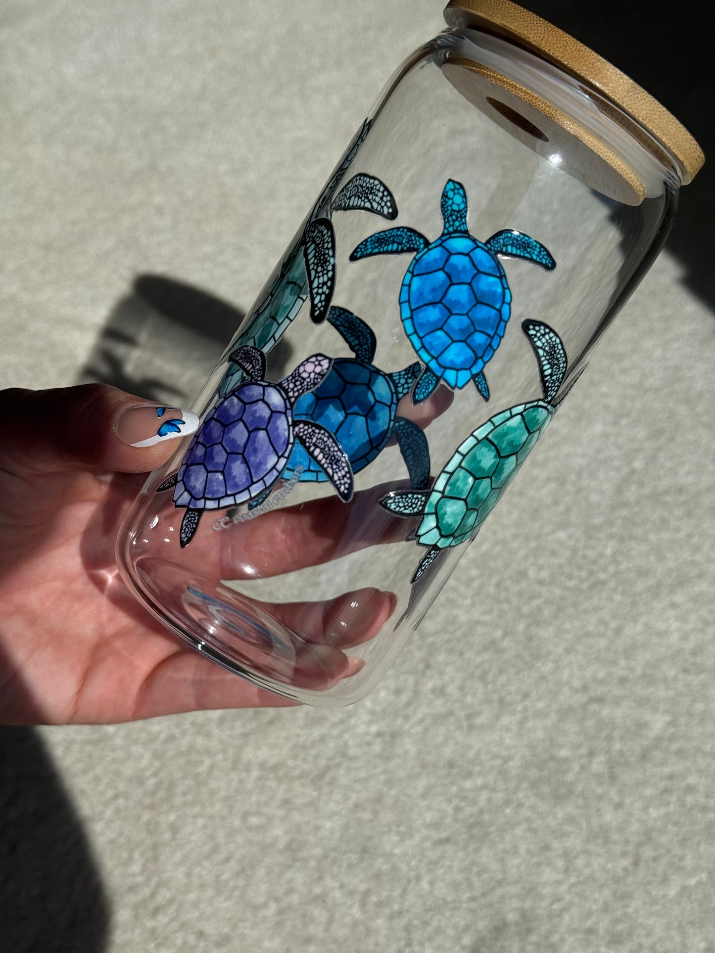 Turtle Glass Tumbler