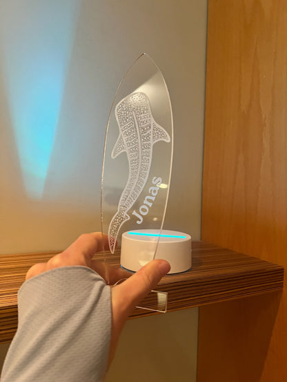 CUSTOM Whale Shark LED Lamp