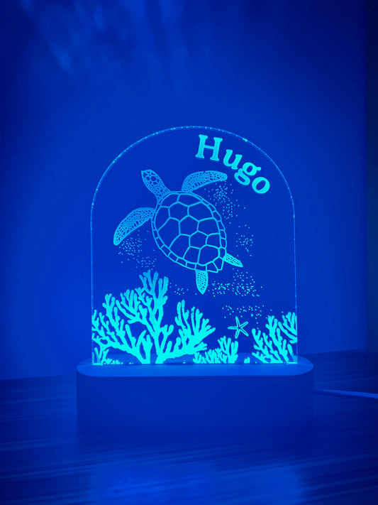 CUSTOM Turtle LED Lamp