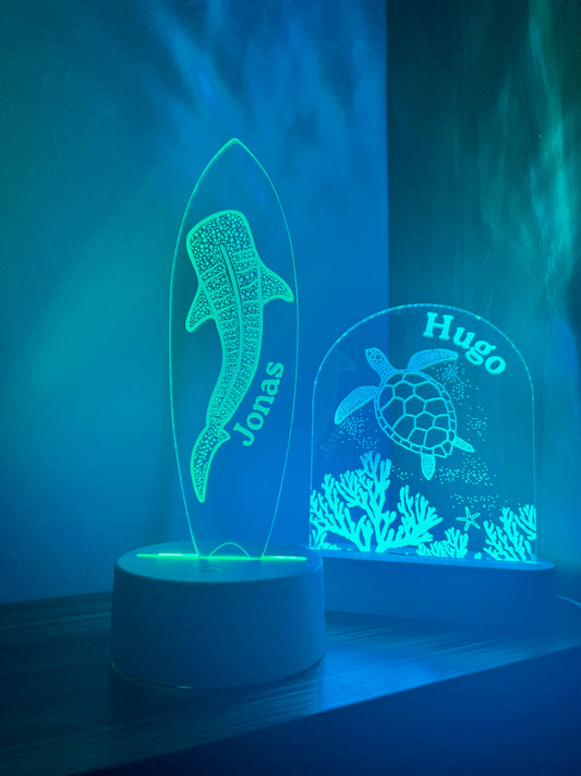 CUSTOM Whale Shark LED Lamp