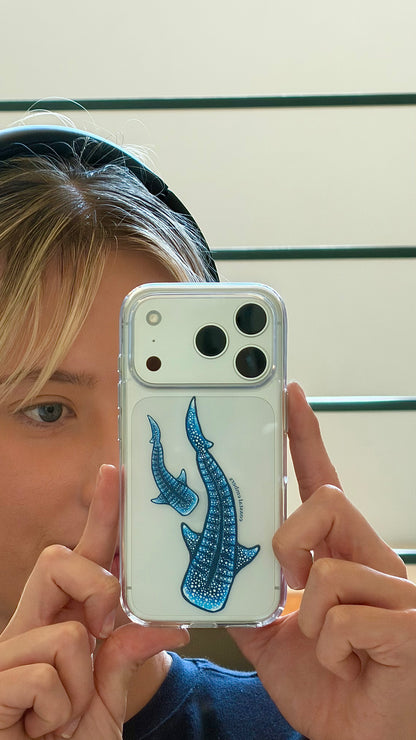Clear Whale Shark Phone Case