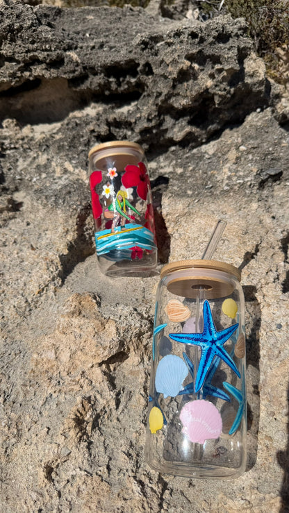 Starfish Glass Tumbler