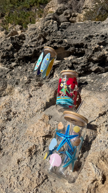 Surfer Girl Glass Tumbler