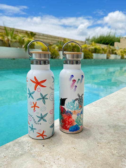 Summer Flowers Water Bottle