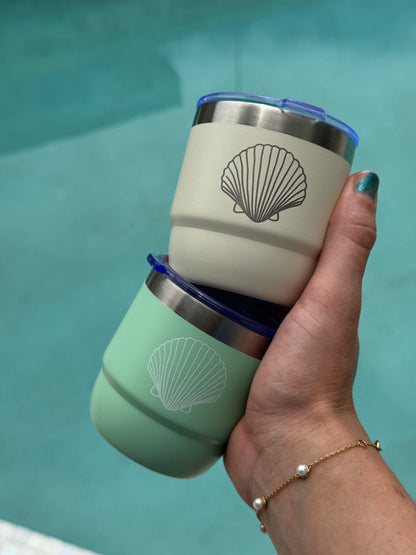 Mint Clam Espresso/ Babychino (mini) Insulated Cup