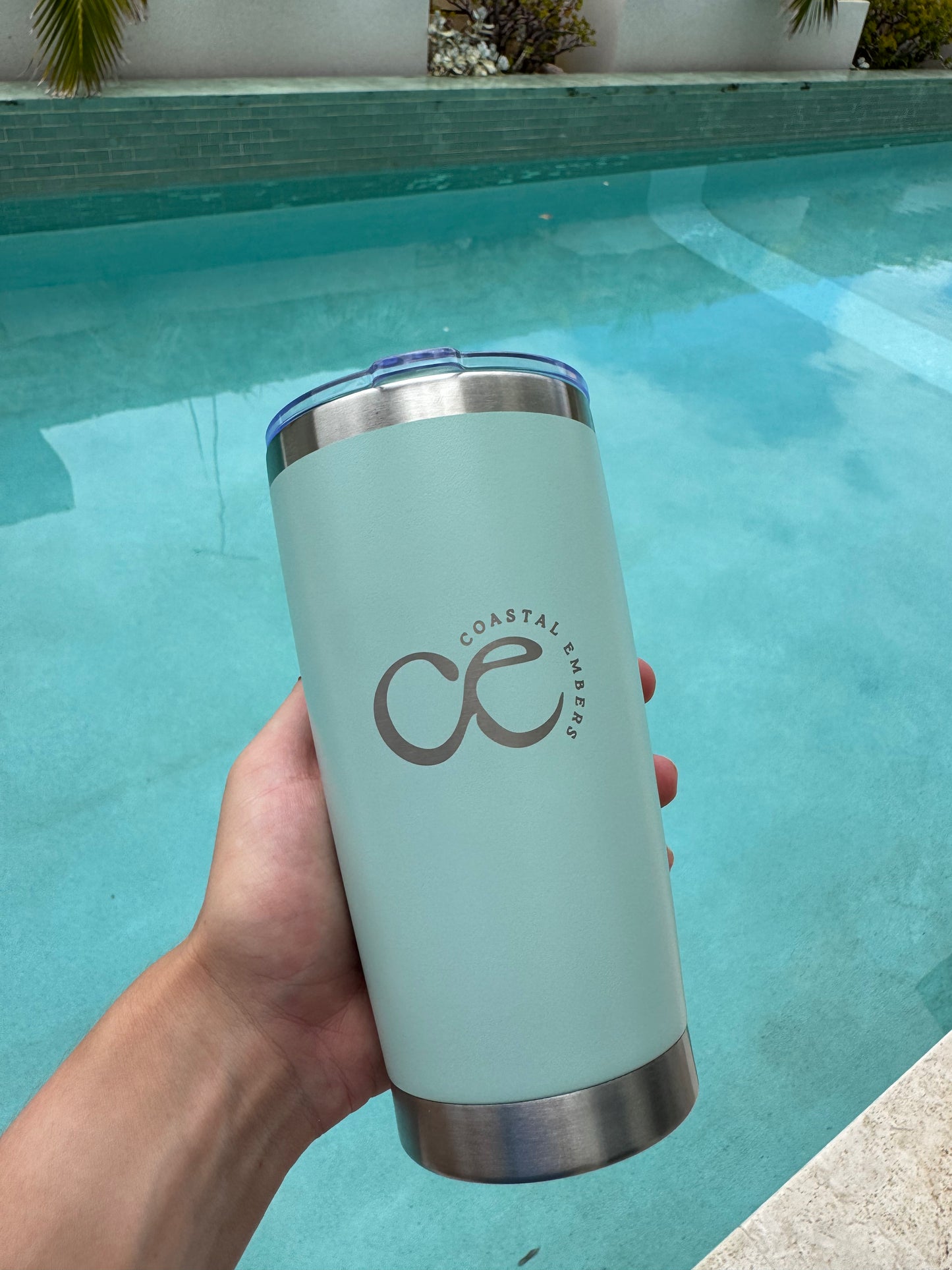 Light Aqua Whale Shark Insulated Travel Mug