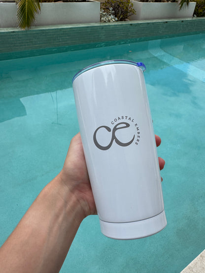 White Whale Shark Insulated Travel Mug