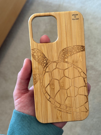 Coastal Wood Turtle Phone Case