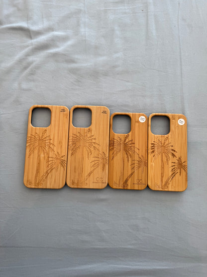 Coastal Palm Tree Wood Phone Case