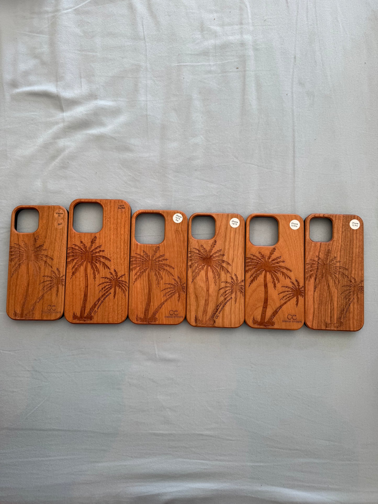 Coastal Palm Tree Wood Phone Case