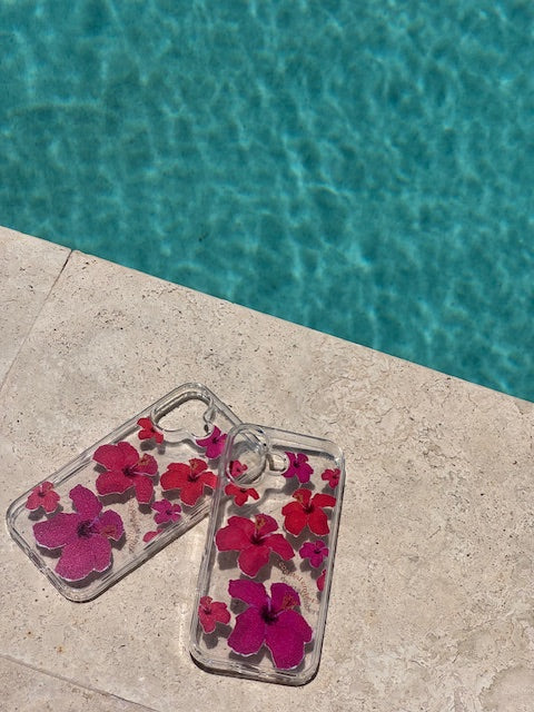 Hibiscus Dream Clear Phone Case