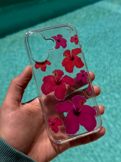 Hibiscus Dream Clear Phone Case