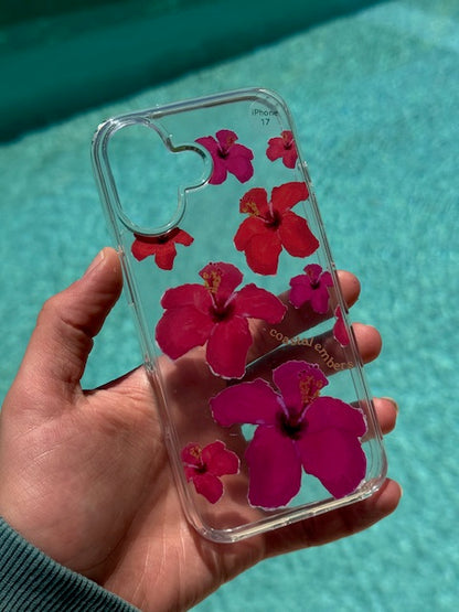 Hibiscus Dream Clear Phone Case