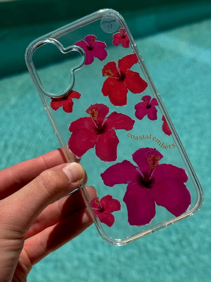Hibiscus Dream Clear Phone Case