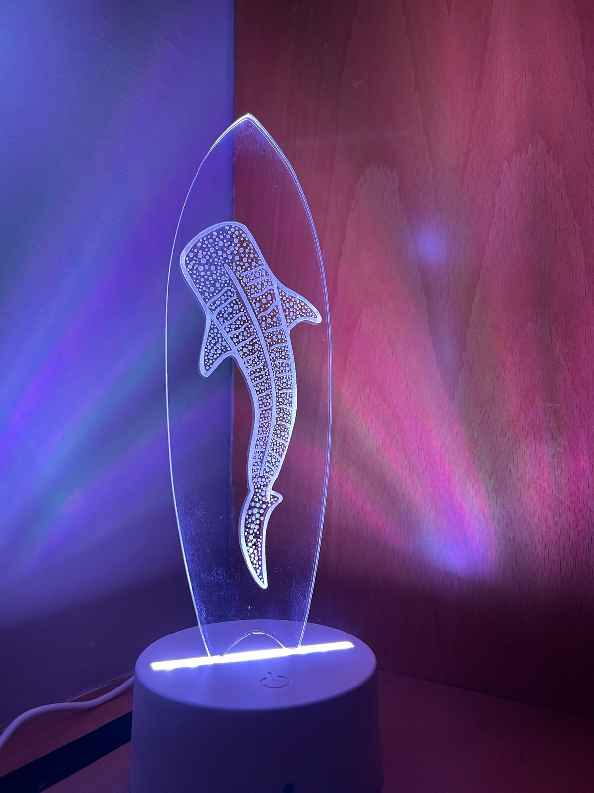 Led Design Shark Whale Shark LED Lamp – Coastal Embers