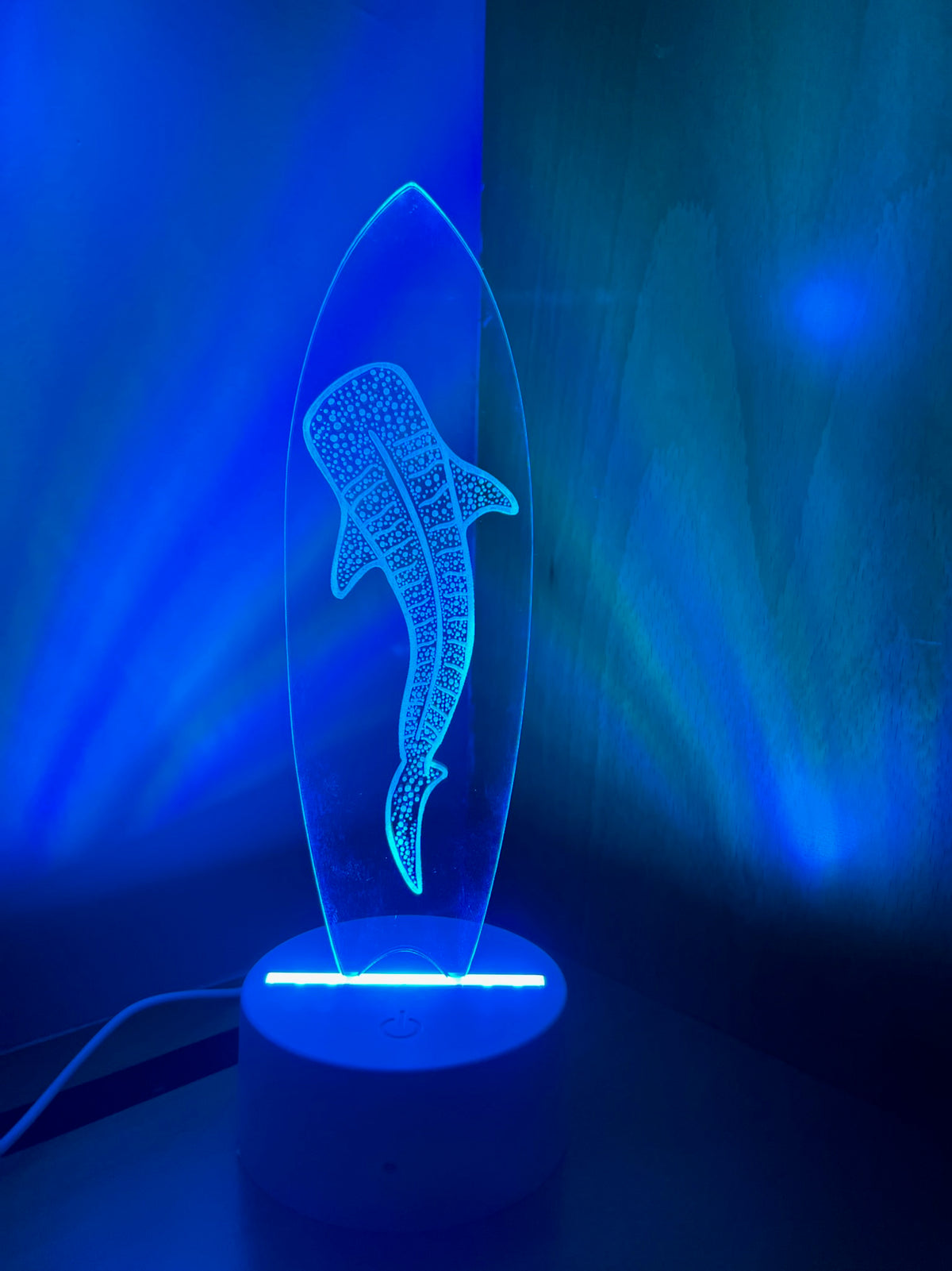 Led Design Shark Whale Shark LED Lamp – Coastal Embers