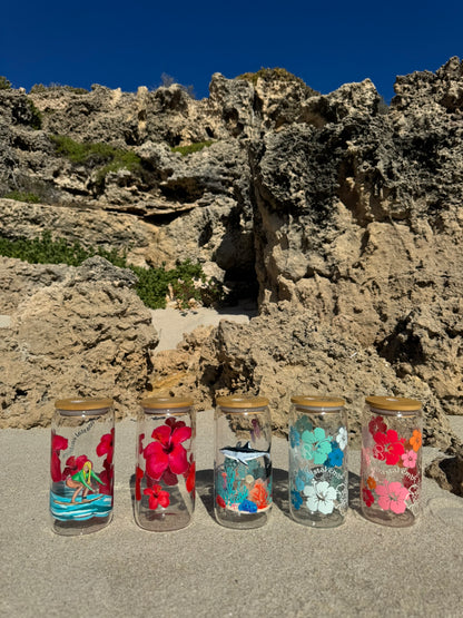 Surfer Girl Glass Tumbler