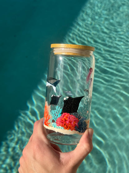 Coral Reef Glass Tumbler