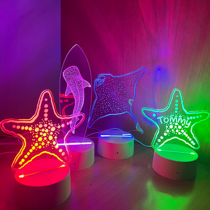 Manta Ray LED Lamp