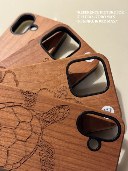 Coastal Wood Turtle Phone Case