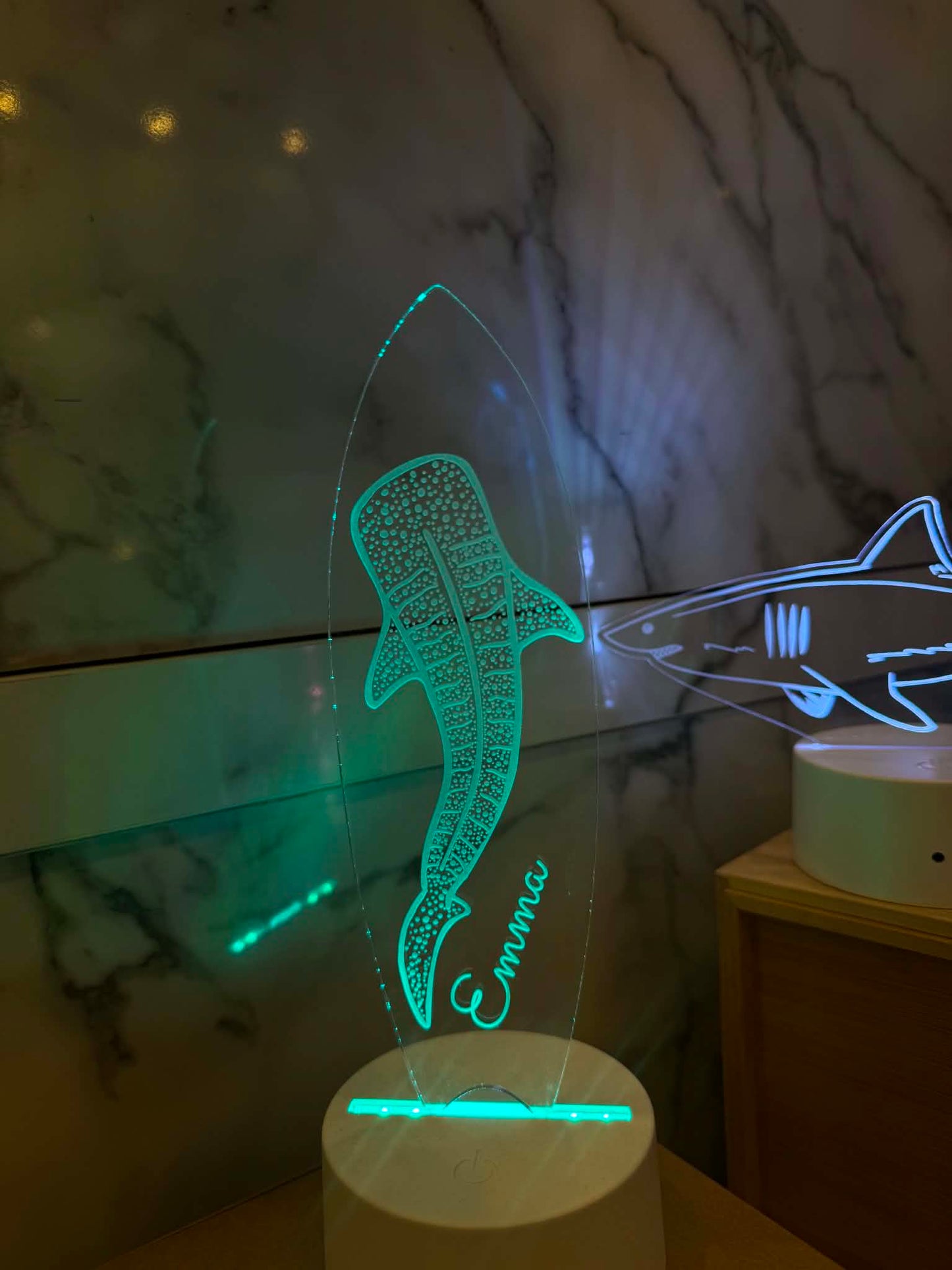 CUSTOM Whale Shark LED Lamp