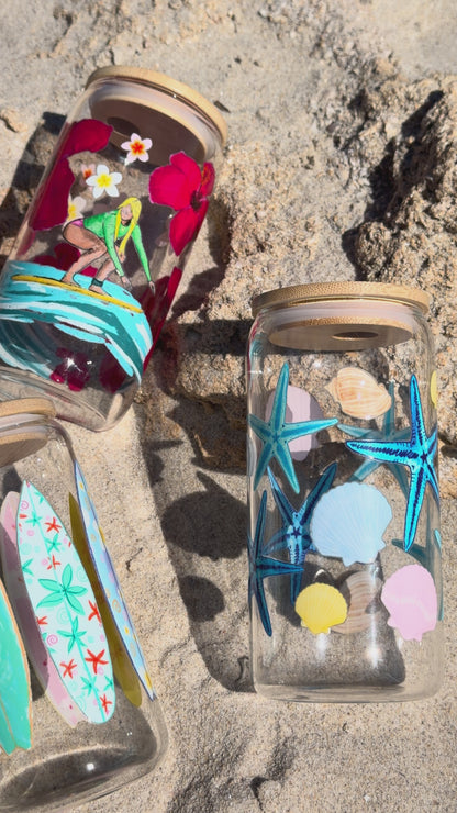 Starfish Glass Tumbler