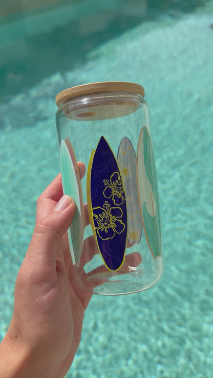 Surfboard Glass Tumbler