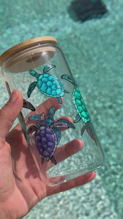 Turtle Glass Tumbler
