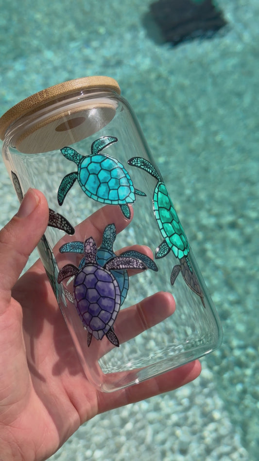 Turtle Glass Tumbler